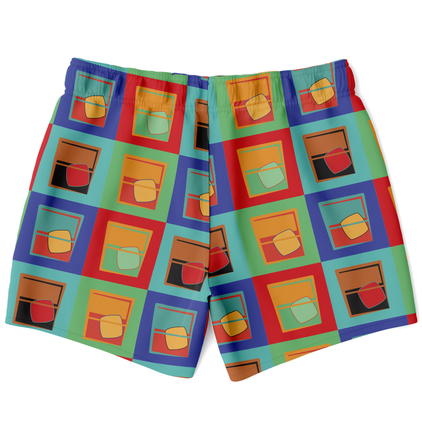 Whiskey Squared Swim Trunks - Mutlicolor