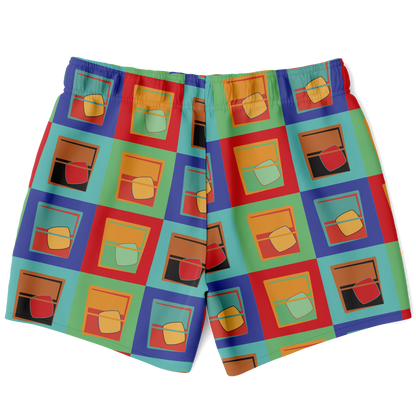 Whiskey Squared Swim Trunks - Mutlicolor