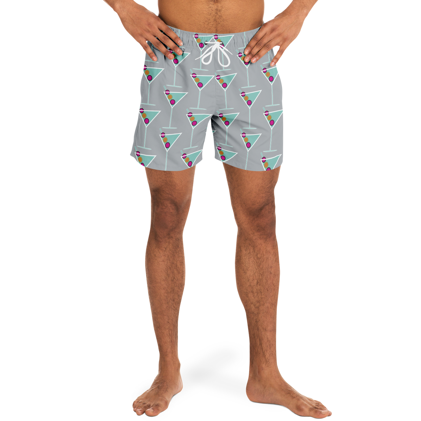 Aqua Martini Swim Trunks - Smokey Grey