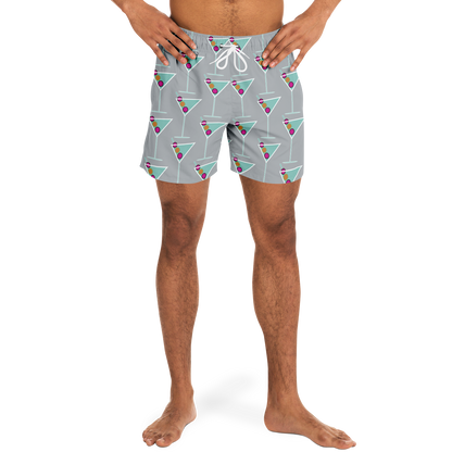 Aqua Martini Swim Trunks - Smokey Grey