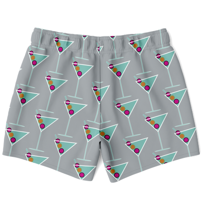 Aqua Martini Swim Trunks - Smokey Grey