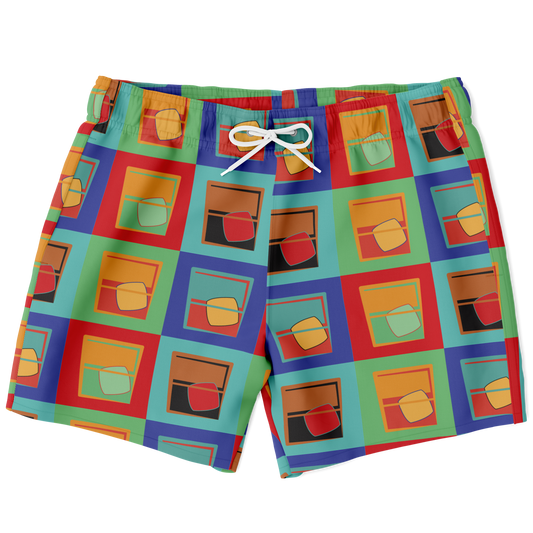 Whiskey Squared Swim Trunks - Mutlicolor