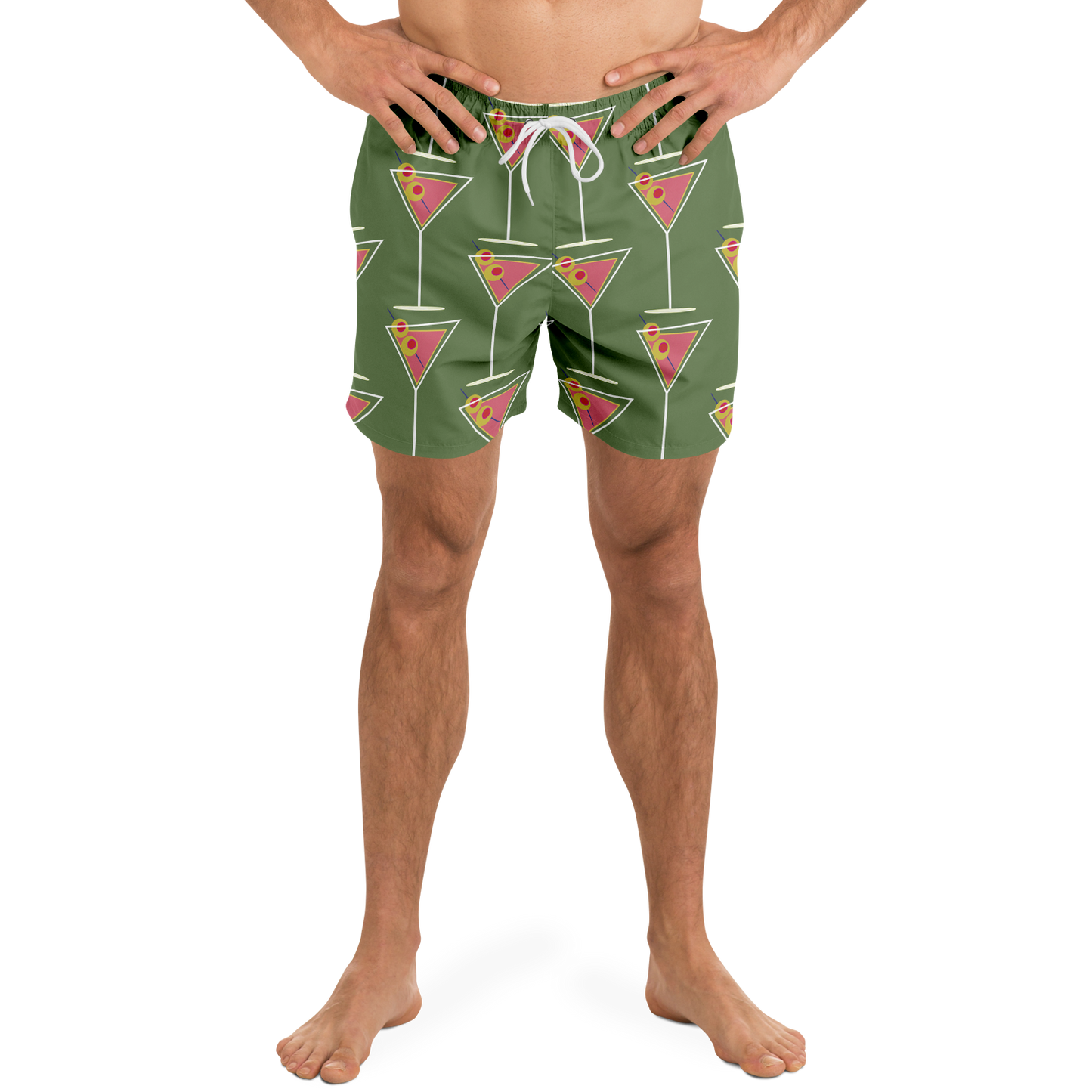 Dirty Martin Swim Trunks - Olive Green