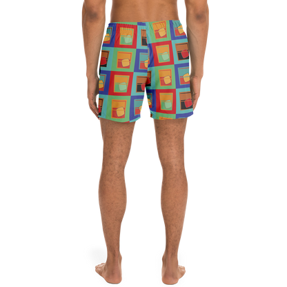 Whiskey Squared Swim Trunks - Mutlicolor