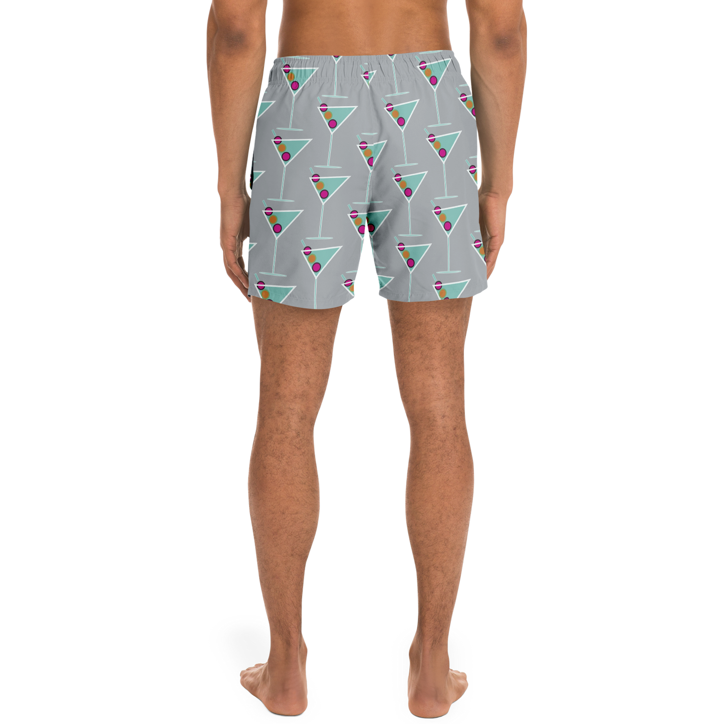 Aqua Martini Swim Trunks - Smokey Grey