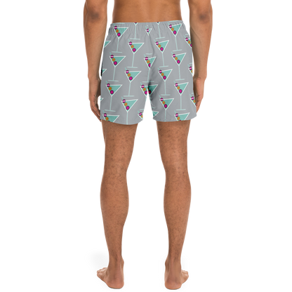 Aqua Martini Swim Trunks - Smokey Grey