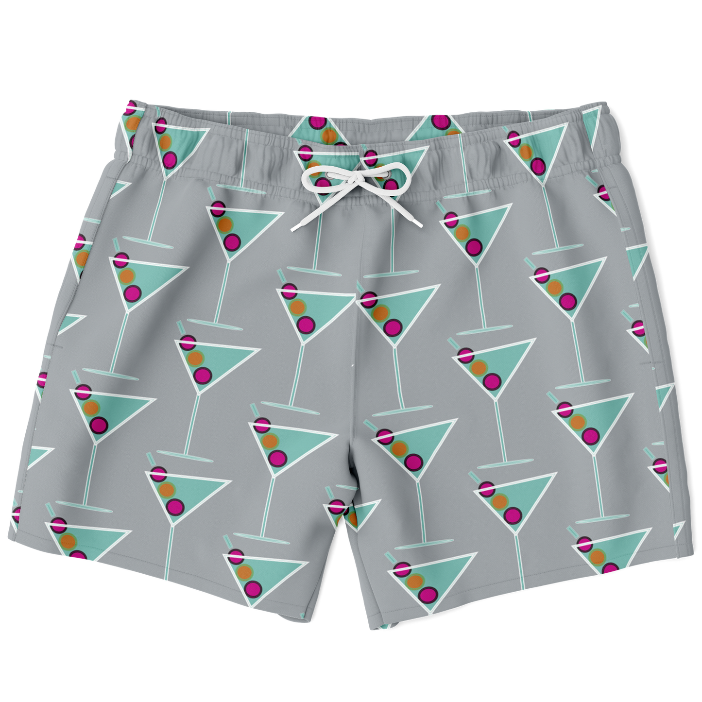 Aqua Martini Swim Trunks - Smokey Grey