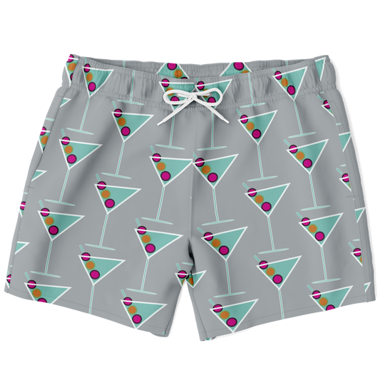 Aqua Martini Swim Trunks - Smokey Grey